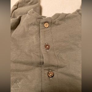 Quincy Mae embroidered romper